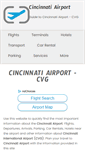 Mobile Screenshot of cincinnati-airport.com