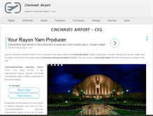 Tablet Screenshot of cincinnati-airport.com